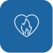 heart blue icon