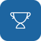 trophy blue icon
